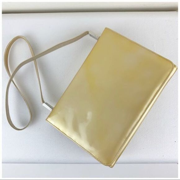 Stuart Weitzman Vintage Gold Evening Shoulder Bag‎ - Picture 2 of 9